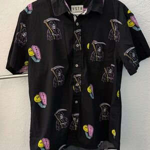 VSTR Black Graphic Men's Shirt